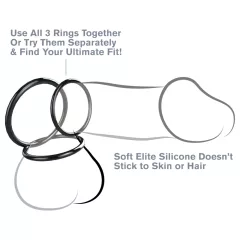 Fantasy C-Ringz - Trio Penis Ring (Black)