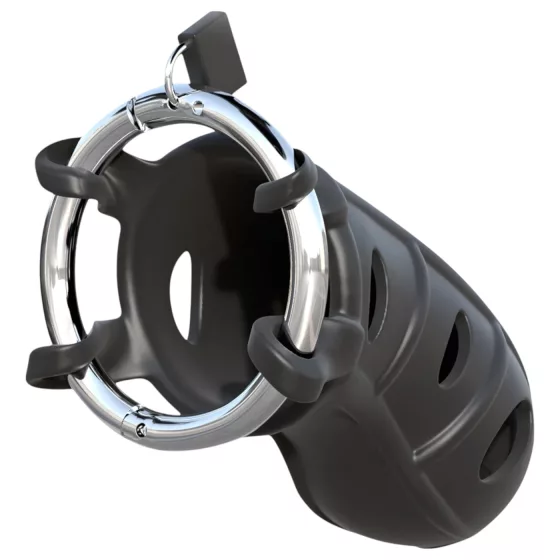 C-Ringz - Silicone Black Chastity Cage