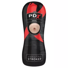 PDX Elite - vibrating butt masturbator (flesh‑coloured)