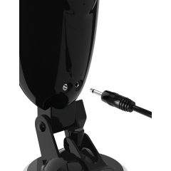 PDX Elite Dirty Talk - Vibrating Male Masturbator (Black)