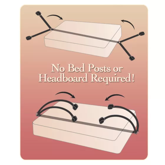 Fetish Fantasy - Bed Restraint Set (Black)