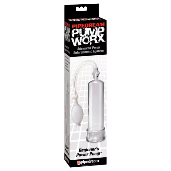 Pipedream - Pump Worx Beginner’s - transparent penis pump (19 cm)