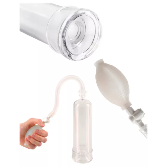 Pipedream - Pump Worx Beginner’s - transparent penis pump (19 cm)