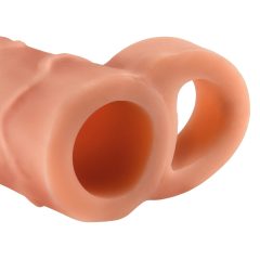   X-TENSION Perfect 1 - cock ring penile sheath (17,7cm) - natural