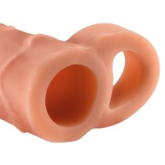   X-TENSION Perfect 2 - cock ring penis sheath (19cm) - natural