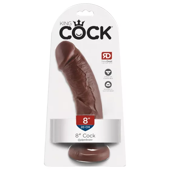 King Cock 8 Dildo (20 cm, brown)"