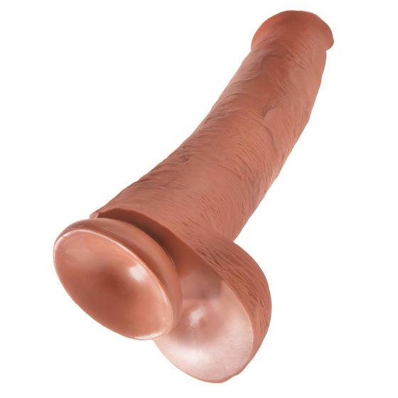 King Cock 15 - Giant Dildo (38cm) - Dark Natural