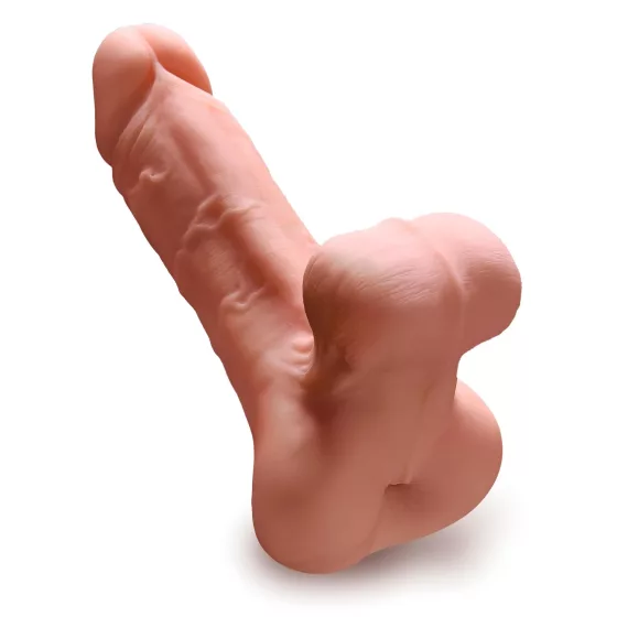 PDX Reach Around - 2‑in‑1 masturbator and penis sleeve (flesh‑coloured)