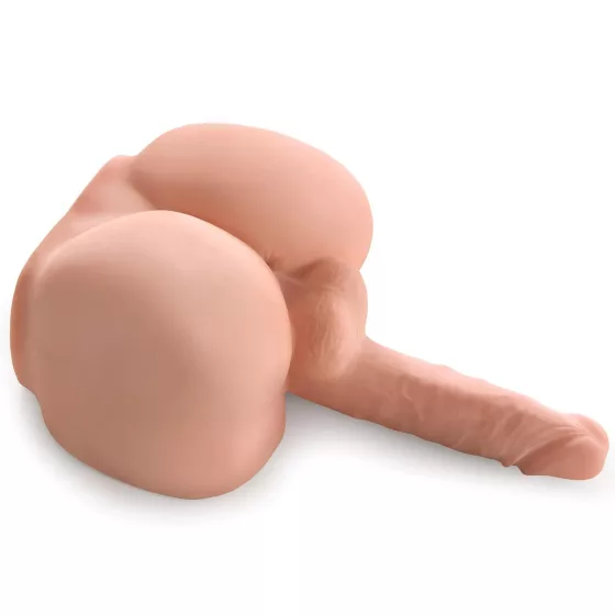PDX Dirty Talk - Realistic Torso with Dildo (Natural)