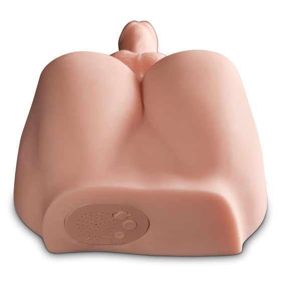 PDX Dirty Talk – Realistic Butt Torso with Dildo (Natural)