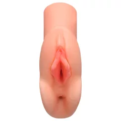 PDX Double Stroker - 2in1 Realistic Masturbator (Natural)