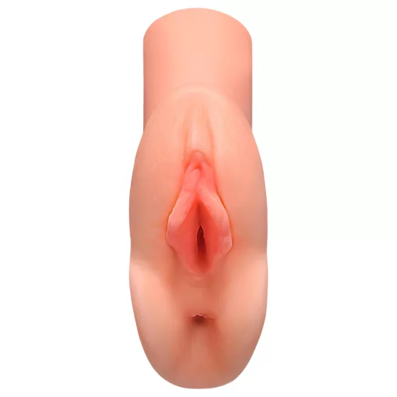 PDX Double Stroker - 2in1 Realistic Masturbator (Natural)