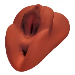 PDX Dual Stroker - 2-in-1 Realistic Masturbator (Brown)