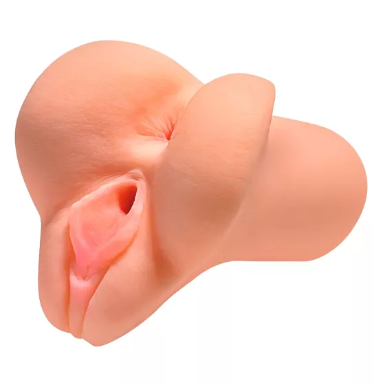 PDX Pick Your Pleasure - 2‑in‑1 Realistic Masturbator (Flesh)