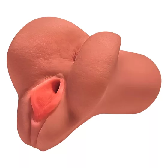 PDX Pick Your Pleasure - 2-in-1 Vagina & Butt Stroker (Natural)