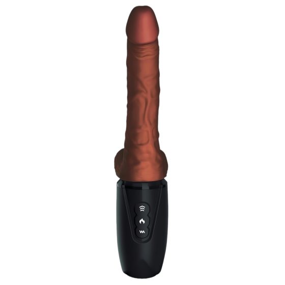 King Cock Plus 7.5 - Ballsy Thrusting Vibrator (Brown)