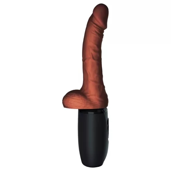 King Cock Plus 7.5 - Realistic Vibe with Balls (Brown)
