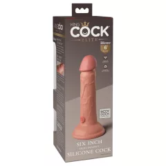   King Cock Elite 6 - Realistic Suction Cup Dildo (6") - Natural"