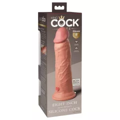  King Cock Elite 8 - Suction Cup Realistic Dildo (20cm) - Natural