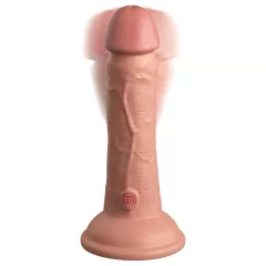 King Cock Elite 6 - Suction Cup Vibrator (6in) - Natural
