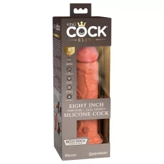   King Cock Elite 8 - Realistic 8 Vibrator (Dark Skin Tone)"