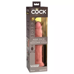 King Cock Elite 9 - Suction Cup Vibrator 9 - Natural"