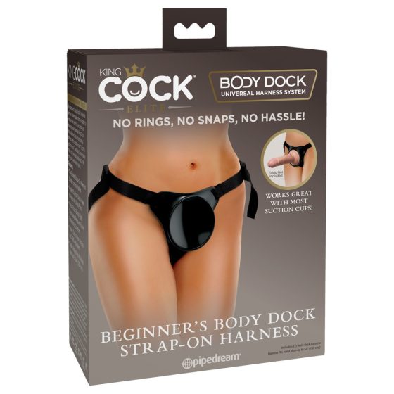 King Cock Elite Beginner's Body Dock - Attachable Bottom (black)