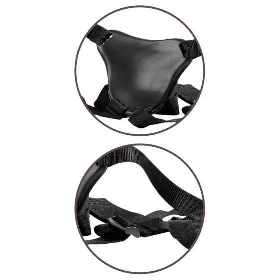 King Cock Elite Comfy Body Dock - Strap-On Harness (Brown)