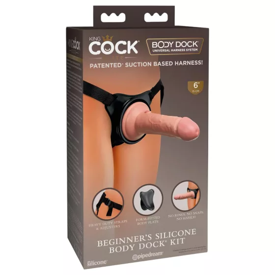 King Cock Elite Beginner's - Strap-On Dildo (Natural)