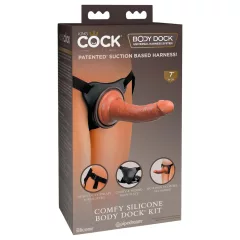   King Cock Elite Comfy - Strap-On Dildo with Harness (Dark Natural)