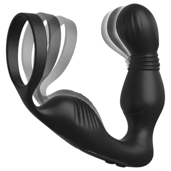 Anal Fantasy Elite - Prostate Vibrator with Cock Ring (Black)