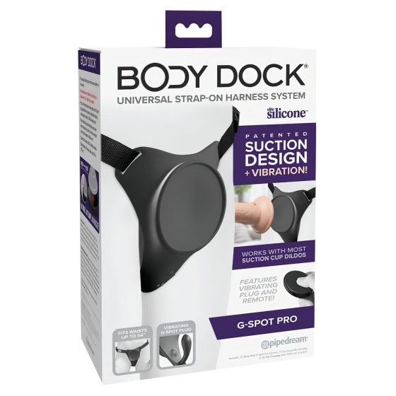 Body Dock G-Spot Pro - Wireless Strap-On (Black)