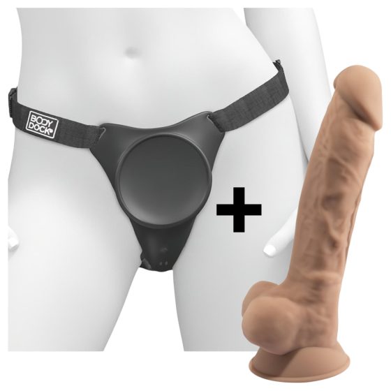 Body Dock G-spot Pro and Silexd 7 dildo (black-natural)