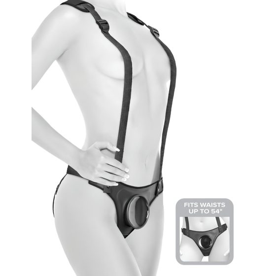 Body Dock - Black Strap-On Harness Panty