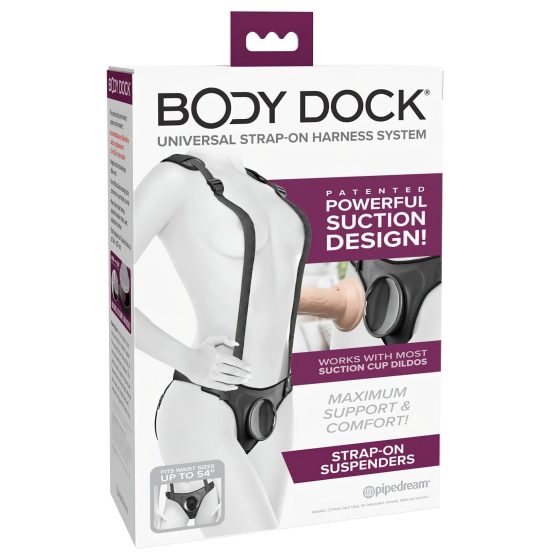 Body Dock - Black Strap-On Harness Panty