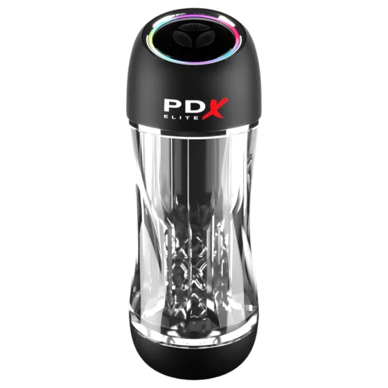 PDX ViewTube Pro - suction and vibrating masturbator (black)