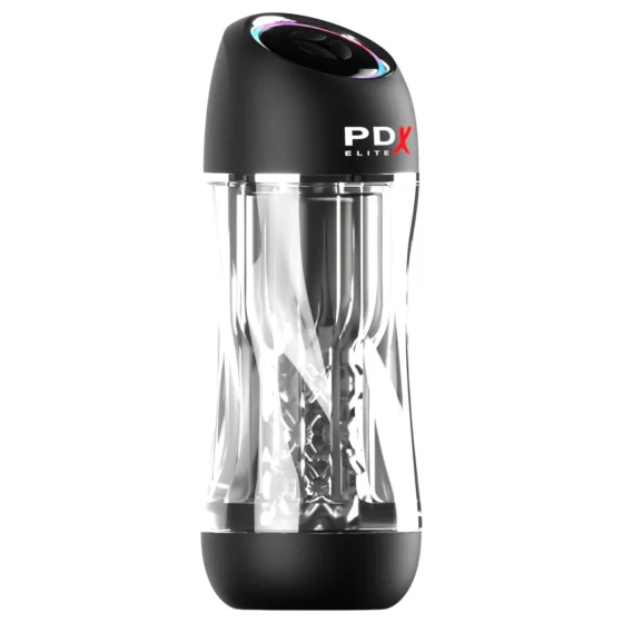PDX ViewTube Pro - suction and vibrating masturbator (black)