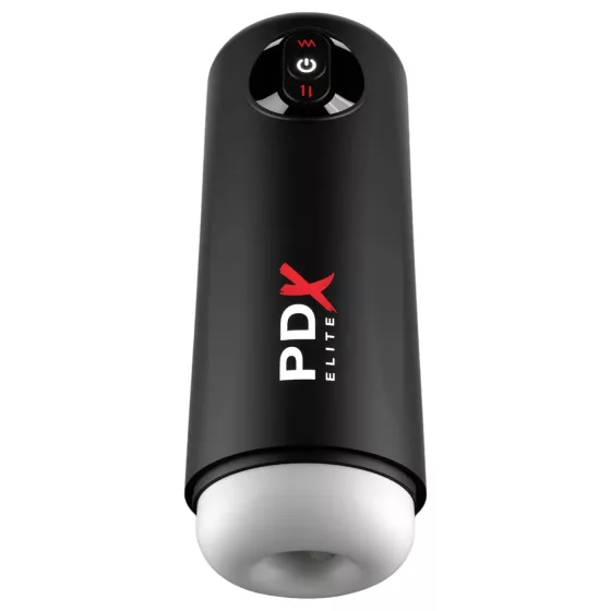 PDX Elite Moto Milker - Thrusting Vibrating Masturbator (Black)