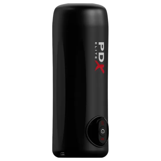PDX Elite Moto Milker - Thrusting Vibrating Masturbator (Black)