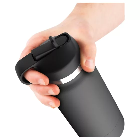 Secret Sensation - Discreet Pleasure Flask (Black-Brown)