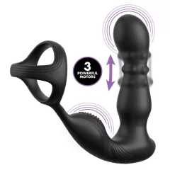   Anal Fantasy Ass-Gasm - Rotating Anal Vibrator with Penis Ring (Black)