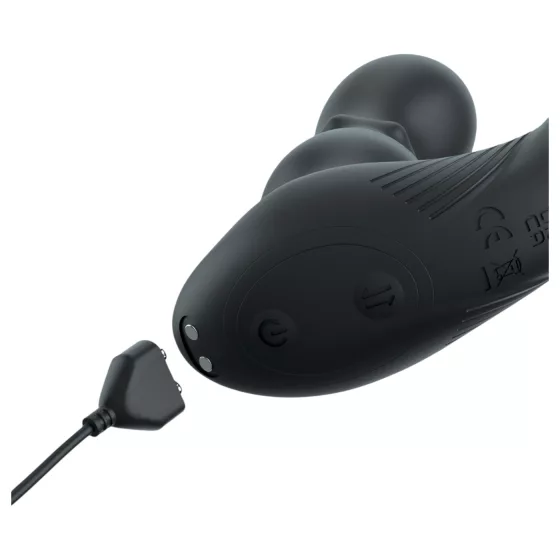 Anal Fantasy Ass-Gasm - Rotating Anal Vibrator with Penis Ring (Black)