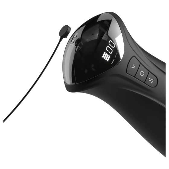 PDX Elite - suction, vibrating masturbator (black) 