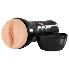   PDX Extreme Wet Pussy - lifelike vagina masturbator - XXL (black) 