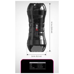   PDX Extreme Wet Pussy - lifelike vagina masturbator - XXL (black) 
