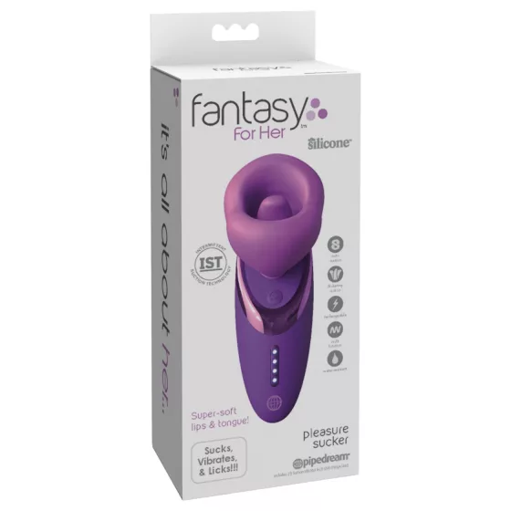 Fantasy For Her - Licking Suction Vibrator (Purple)