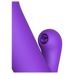   Fantasy For Her - 2in1 thrusting vibrator and clitoral stimulator (purple) 