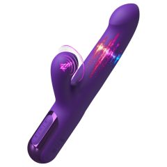   Fantasy For Her - 2in1 thrusting vibrator and clitoral stimulator (purple) 