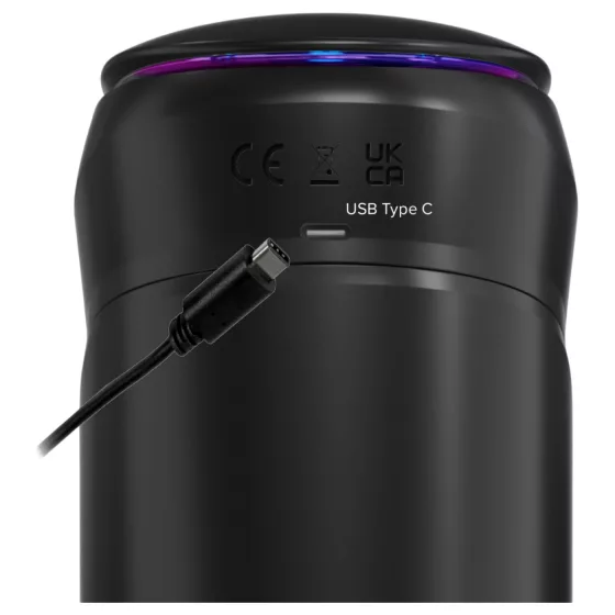 PDX Elite Moto-Bator Pro - Beaded, Heated Pulsating Masturbator (Black)