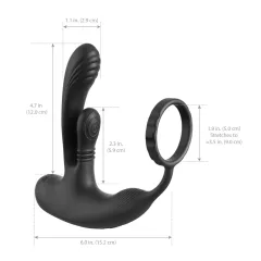   Anal Fantasy Ass-Gasm IntiMotion - anal and prostate vibrator (black)